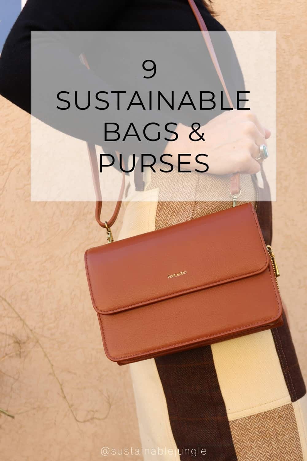 9 Sustainable Bags & Purses To Keep Your Essentials On Hand(bag) Image by Sustainable Jungle #sustainablebags #sustainablepurses #sustainablehandbags #ecofriendlybags #ecofriendlypurses #ecofriendlyhandbags #sustainablejungle