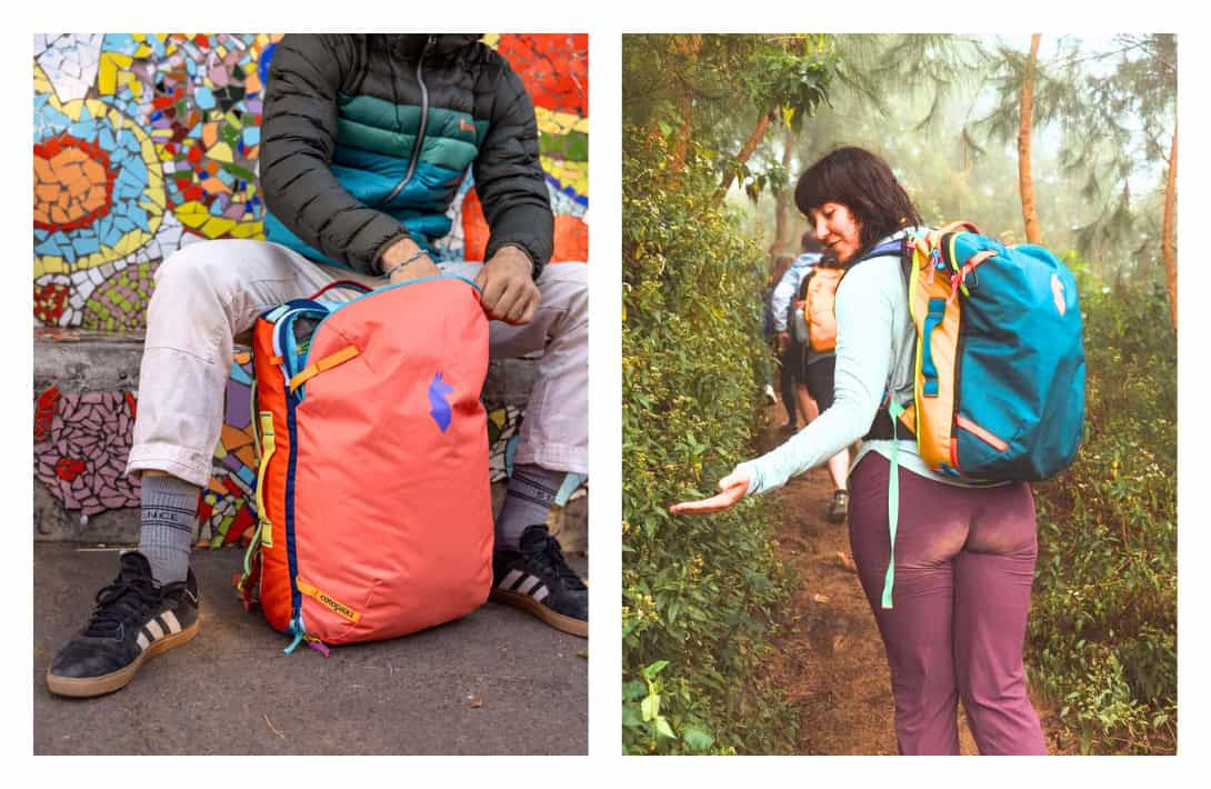 9 Sustainable Backpacks for All Kinds Of Eco-Ventures Images by Cotopaxi #sustainablebackpacks #bestsustainablebackpacks #ecofriendlybackpacks #ecofriendlybackpacksforschool #sustainablebackpackbrands #sustainablelaptopbackpacks #sustainablejungle