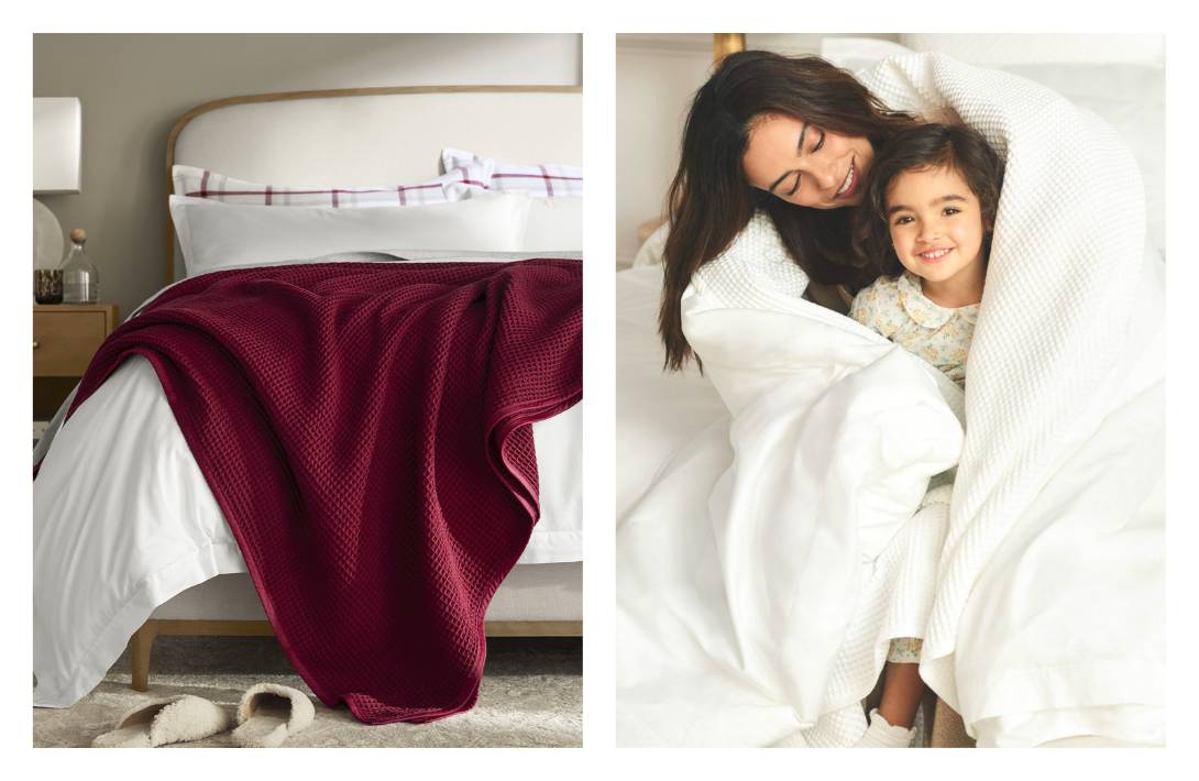 7 Organic Blankets To Warm Your Body & Cool The Earth Images by Boll & Branch #organicblankets #organiccottonblankets #bestorganicblanket #organicthrowblankets #organiccottonthrows #naturalblankets #sustainablejungle