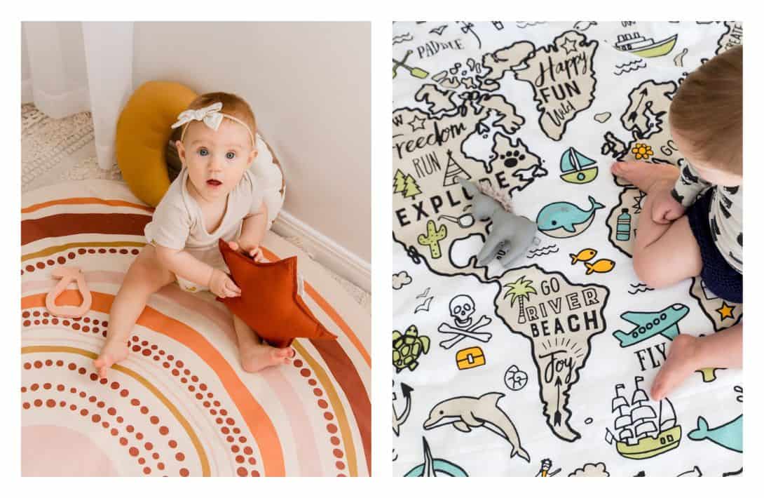 Only Organic For Baby: 7 Non-Toxic Rugs For Nursery Rooms Images by Finch & Folk #nontoxicrugsfornursury #nontoxicnursuryrugs #nontoxicbabyrugs #organicnursuryrugs #nontoxicrugsforbaby #sustainablejungle