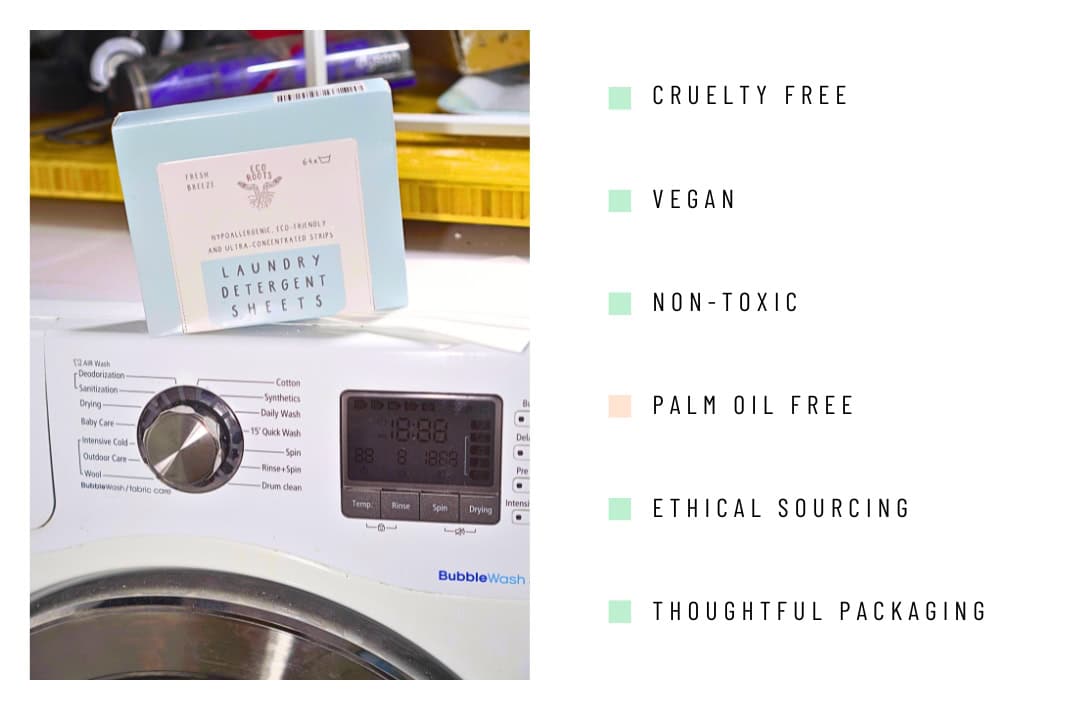 Make Laundry Day A Breeze With The 7 Best Laundry Detergent Sheets Image by Sustainable Jungle #bestlaundrydetergentsheets #bestlaundrysheets #laundrydetergentsheetsreviews #bestnontoxiclaundrysheets #laundrysoapsheets #sustainablejungle
