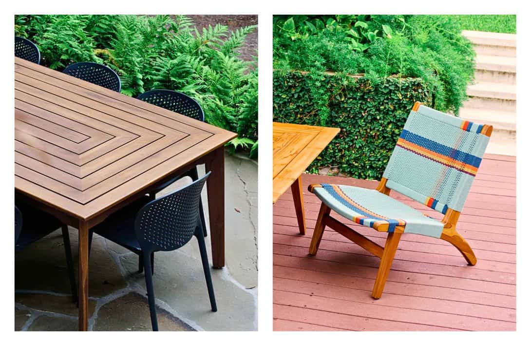 7 Sustainable Outdoor Furniture Brands For A Planet Friendly Patio Images by Masaya & Co #sustainableoutdoorfurniture #sustainablepatiofurniture #sustainablepatiofurniture #ecofriendlyoutdoorfurntiure #outdoorfurnituresustainable #sustainablejungle