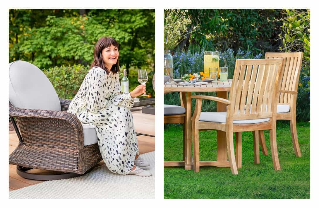 7 Sustainable Outdoor Furniture Brands For A Planet Friendly Patio Images by Yardbird #sustainableoutdoorfurniture #sustainablepatiofurniture #sustainablepatiofurniture #ecofriendlyoutdoorfurntiure #outdoorfurnituresustainable #sustainablejungle