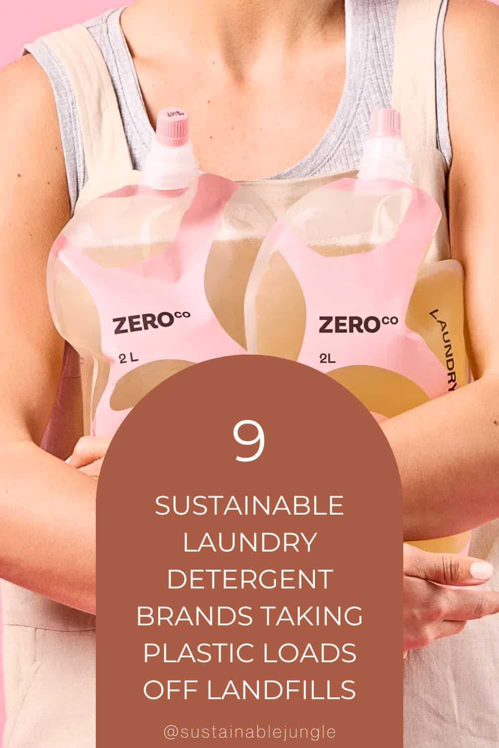 9 Sustainable Laundry Detergent Brands Taking Plastic Loads Off Landfills Image by Zero Co #sustainablelaundrydetergent #bestsustainablelaundrydetergent #zerowastelaundrydetergent #plasticfreelaundrydetergent #PVAfreelaundrydetergent #zerowastedetergent #sustainablejungle