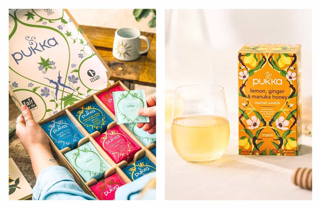 9 Sustainable Tea Brands To Make Your Day Matcha Better Images by Pukka Herbs #sustainabletea #sustainableteabrands#sustainablelooseleaftea #bestlooseleafteabrands #ethicalteacompanies #bestorganicteabrands #sustainablejungle