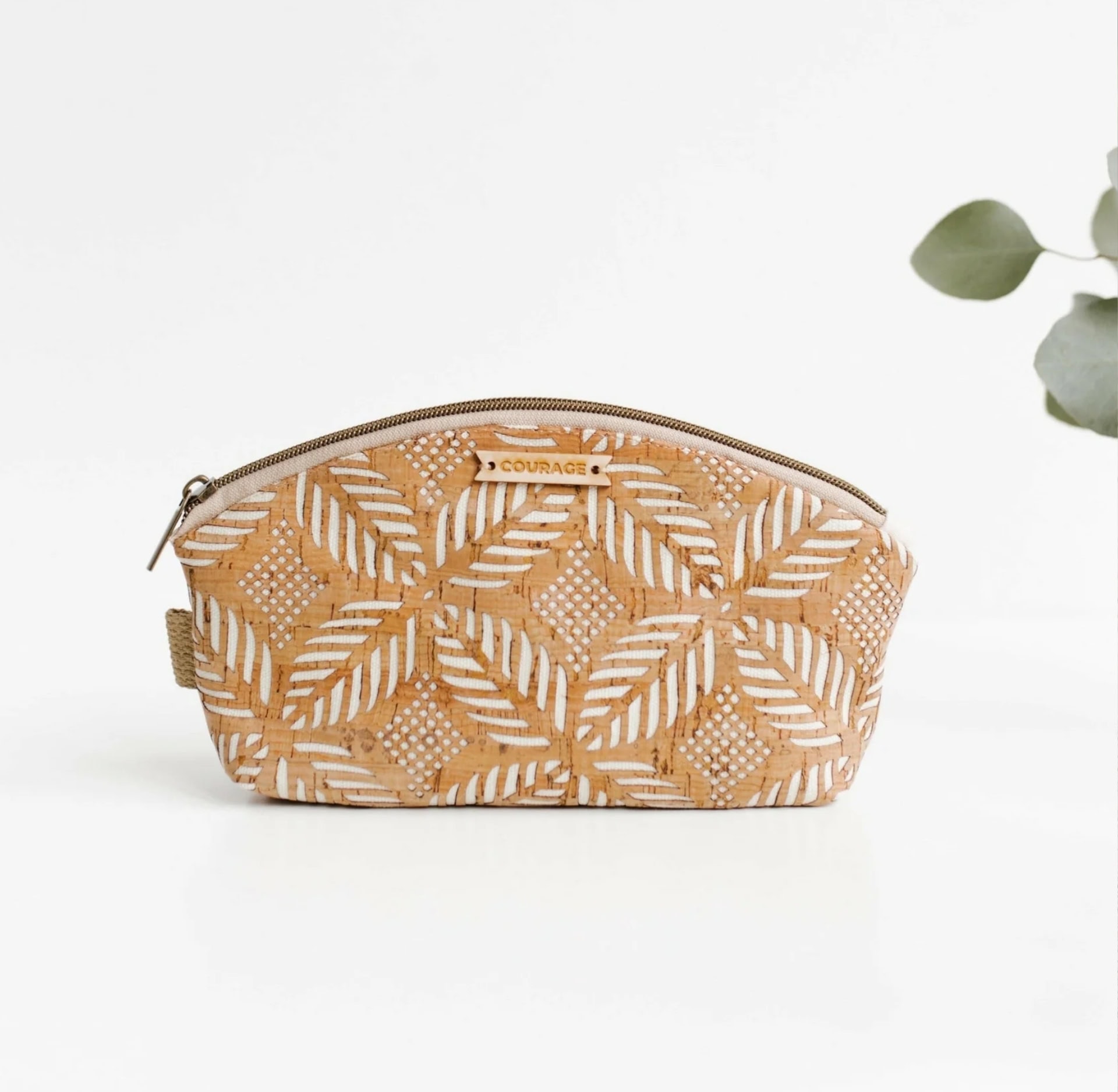 Carry Courage's Best Selling RULE BREAKER zippered pouch. Carry Courage Has Been Rated by Sustainable Jungle using their Brand Sustainability Ratings