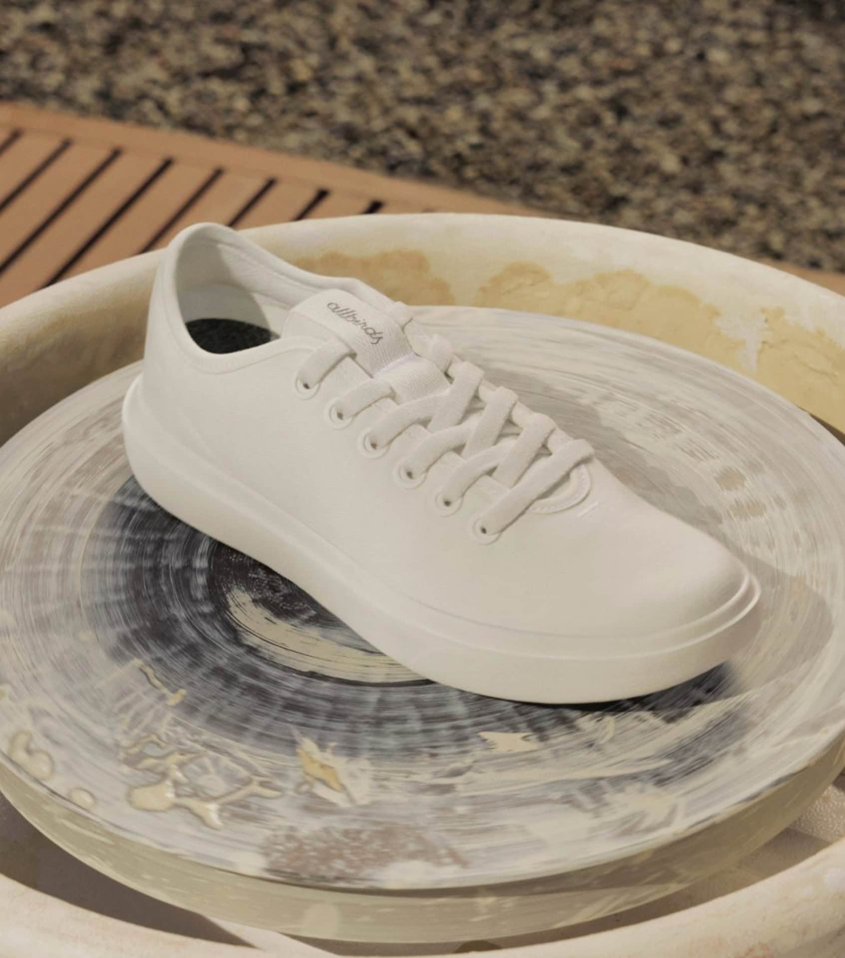 Allbirds sustainable sneakers in white, made from natural and recycled materials as tested Sustainable Jungle