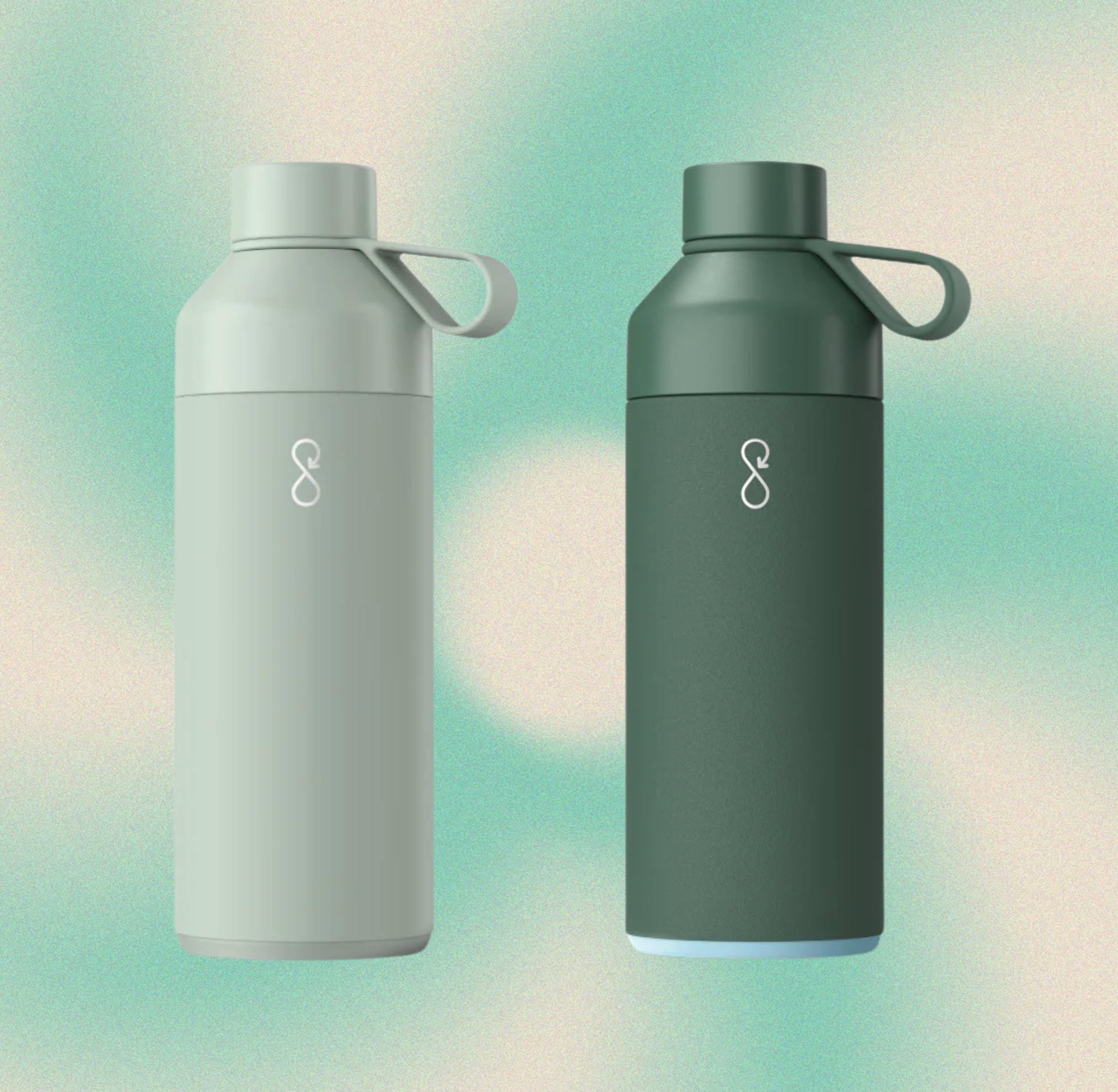 Eco friendly water bottles by Ocean Bottle tested by Sustainable Jungle, made from recycled stainless steel and ocean-bound plastic.